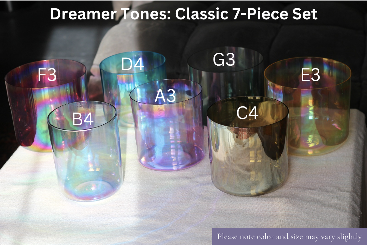 Alchemy Tones Crystal Singing Bowls - Full 7 Note Set for Energy Alchemy Tones Crystal Singing Bowls - Full 7 Note Set for Energy
